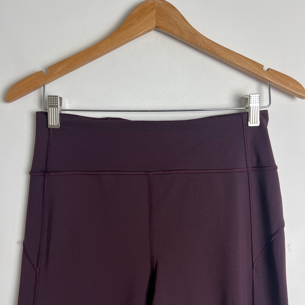 Lululemon Women's Size 10 In Movement Tights Everlux Leggings In Black Cherry - Picture 5 of 12